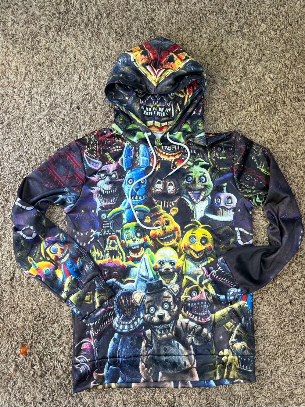Five Nights at Freddie’s -3D graphics print hoodie (adult large)